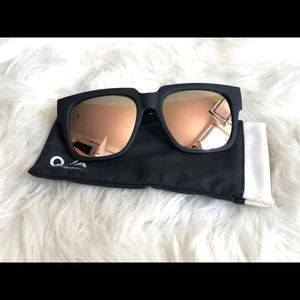 Quay Matte Black Frame Sunglasses